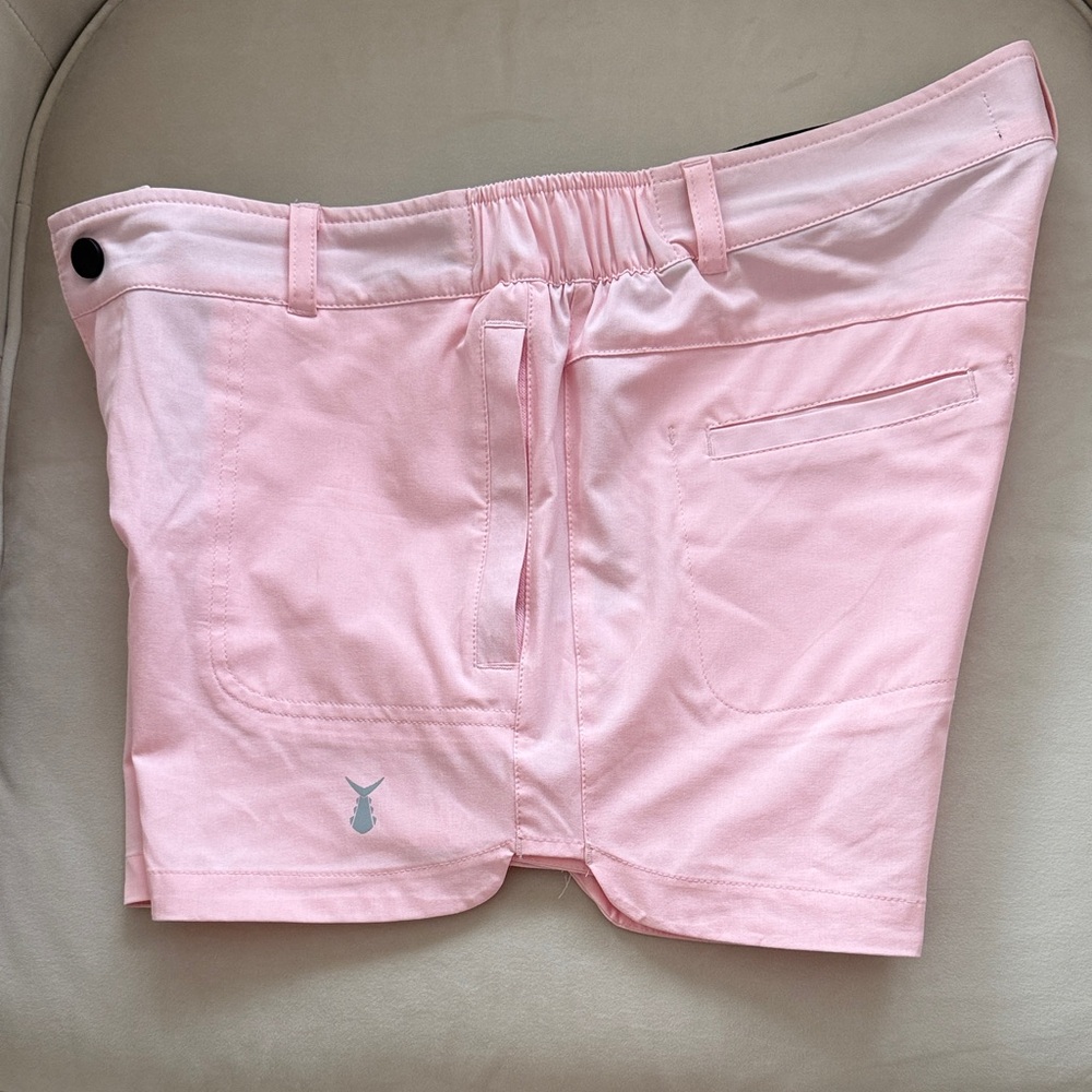 TunaSkin Light Pink Women's Cargo Lifestyle Shorts L Board Shorts